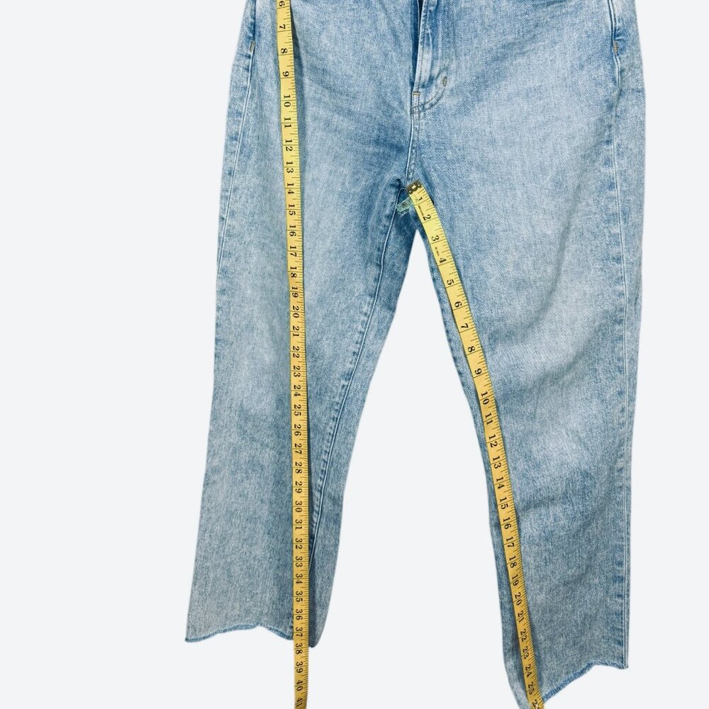 Veronica Beard Jeans Size 29 • High Rise Straight Leg Crop Raw Hem Vintage Wash - Picture 4 of 6